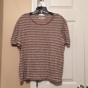 Madewell superlight jacquard puff sleeve tee